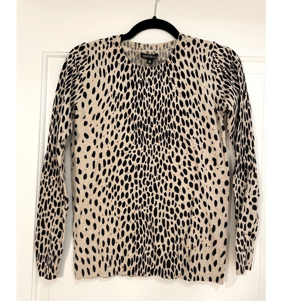 Animal print 3/4 top